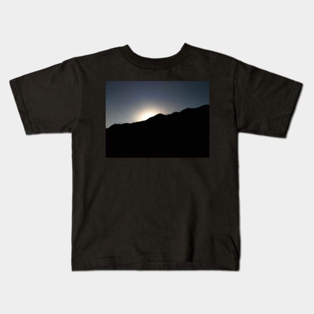 Etna sunset Kids T-Shirt by foxxya